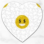 Money Eyes Emoji Jigsaw Puzzle (Heart)