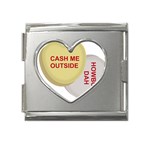 cash me outside howbow dah Mega Link Heart Italian Charm (18mm)