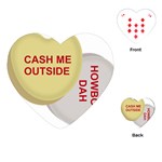 cash me outside howbow dah Playing Cards (Heart)