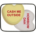 cash me outside howbow dah Double Sided Fleece Blanket (Mini)