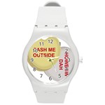 cash me outside howbow dah Round Plastic Sport Watch (M)