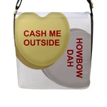 cash me outside howbow dah Flap Closure Messenger Bag (L)