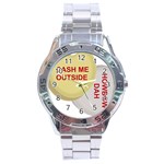 cash me outside howbow dah Stainless Steel Analogue Watch