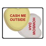 cash me outside howbow dah Double Sided Fleece Blanket (Small)