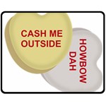 cash me outside howbow dah Double Sided Fleece Blanket (Medium)