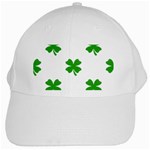 St Patrick Clover Shamrock Emoji White Cap