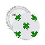 St Patrick Clover Shamrock Emoji 2.25  Button