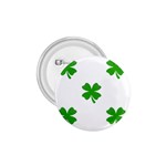 St Patrick Clover Shamrock Emoji 1.75  Button