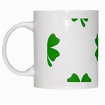 St Patrick Clover Shamrock Emoji White Mug