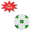 St Patrick Clover Shamrock Emoji 1  Mini Button (10 pack) 