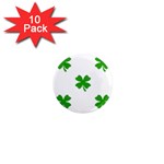 St Patrick Clover Shamrock Emoji 1  Mini Magnet (10 pack) 