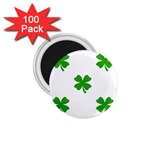 St Patrick Clover Shamrock Emoji 1.75  Magnet (100 pack) 