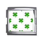 St Patrick Clover Shamrock Emoji Mega Link Italian Charm (18mm)