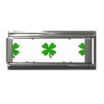 St Patrick Clover Shamrock Emoji Superlink Italian Charm (9mm)