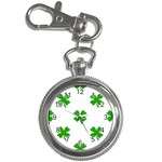 St Patrick Clover Shamrock Emoji Key Chain Watch