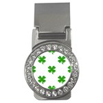 St Patrick Clover Shamrock Emoji Money Clip (CZ)