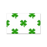 St Patrick Clover Shamrock Emoji Sticker (Rectangular)