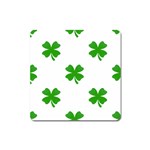 St Patrick Clover Shamrock Emoji Magnet (Square)