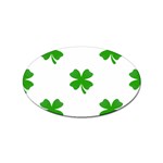 St Patrick Clover Shamrock Emoji Sticker Oval (100 pack)