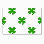 St Patrick Clover Shamrock Emoji Postcard 4  x 6 