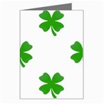 St Patrick Clover Shamrock Emoji Greeting Card