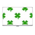 St Patrick Clover Shamrock Emoji Business Card Holder