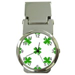 St Patrick Clover Shamrock Emoji Money Clip Watch