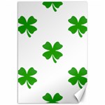 St Patrick Clover Shamrock Emoji Canvas 12  x 18 