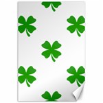 St Patrick Clover Shamrock Emoji Canvas 24  x 36 