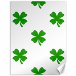 St Patrick Clover Shamrock Emoji Canvas 36  x 48 