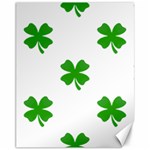 St Patrick Clover Shamrock Emoji Canvas 11  x 14 