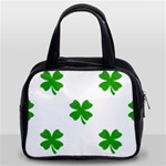 St Patrick Clover Shamrock Emoji Classic Handbag (Two Sides)