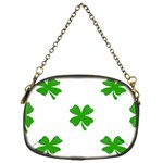 St Patrick Clover Shamrock Emoji Chain Purse (Two Sides)