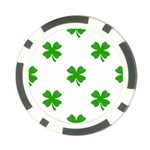 St Patrick Clover Shamrock Emoji Poker Chip Card Guard (10 pack)