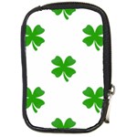 St Patrick Clover Shamrock Emoji Compact Camera Leather Case