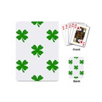 St Patrick Clover Shamrock Emoji Playing Cards (Mini)