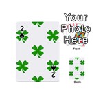 St Patrick Clover Shamrock Emoji Playing Cards 54 (Mini)