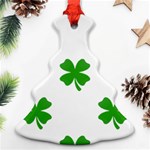 St Patrick Clover Shamrock Emoji Ornament (Christmas Tree) 