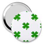 St Patrick Clover Shamrock Emoji 3  Handbag Mirror