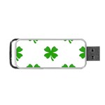 St Patrick Clover Shamrock Emoji Portable USB Flash (Two Sides)