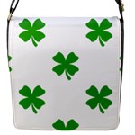 St Patrick Clover Shamrock Emoji Flap Closure Messenger Bag (S)