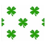 St Patrick Clover Shamrock Emoji Double Sided Flano Blanket (Small)