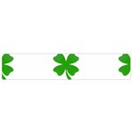 St Patrick Clover Shamrock Emoji Flano Scarf (Small)