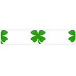 St Patrick Clover Shamrock Emoji Flano Scarf (Large)