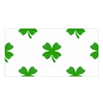 St Patrick Clover Shamrock Emoji Satin Shawl