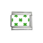 St Patrick Clover Shamrock Emoji Italian Charm (9mm)