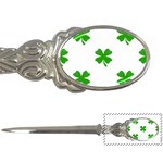 St Patrick Clover Shamrock Emoji Letter Opener