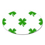 St Patrick Clover Shamrock Emoji Magnet (Oval)