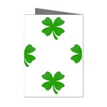 St Patrick Clover Shamrock Emoji Mini Greeting Cards (Pkg of 8)