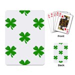 St Patrick Clover Shamrock Emoji Playing Cards Single Design